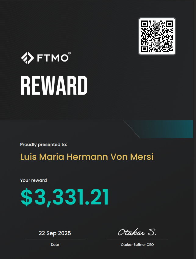 Payout from FTMO